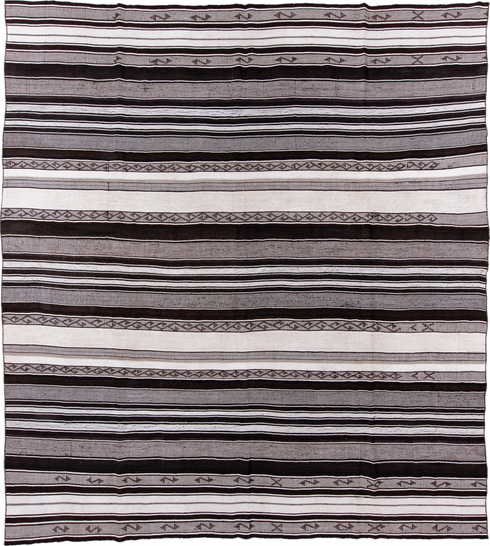 Antique Flatweave Area Rug (12' x 13')